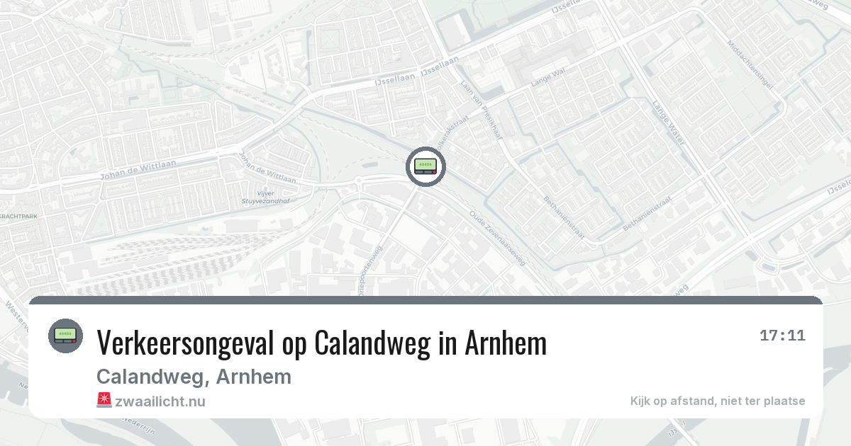Verkeersongeval op Calandweg in Arnhem — 24 mrt 2026