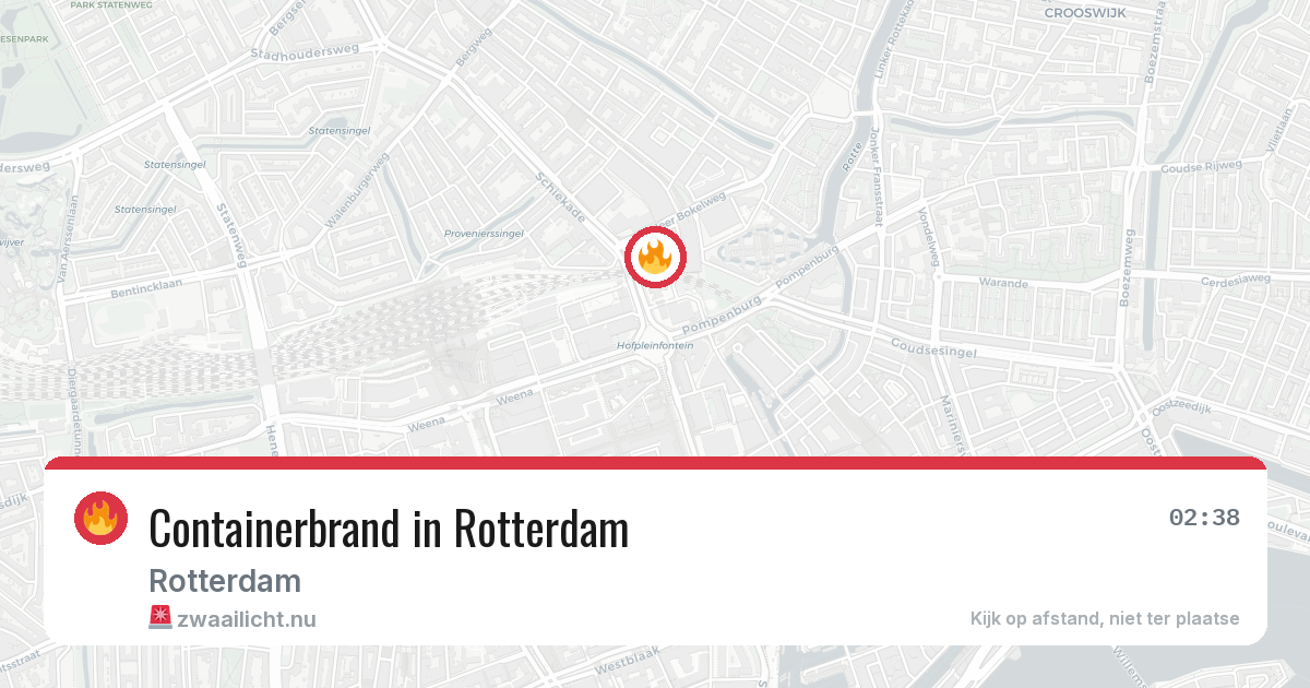 Containerbrand in Rotterdam — 30 mei 2026