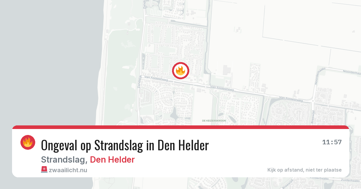 Ongeval op Strandslag in Den Helder — 7 jul 2026