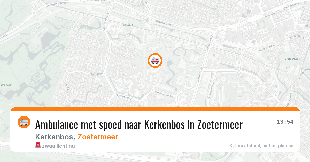 Ambulance met spoed naar Kerkenbos in Zoetermeer — 5 jun 2026