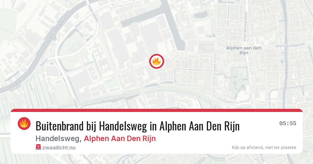 Buitenbrand bij Handelsweg in Alphen Aan Den Rijn — 10 jul 2026
