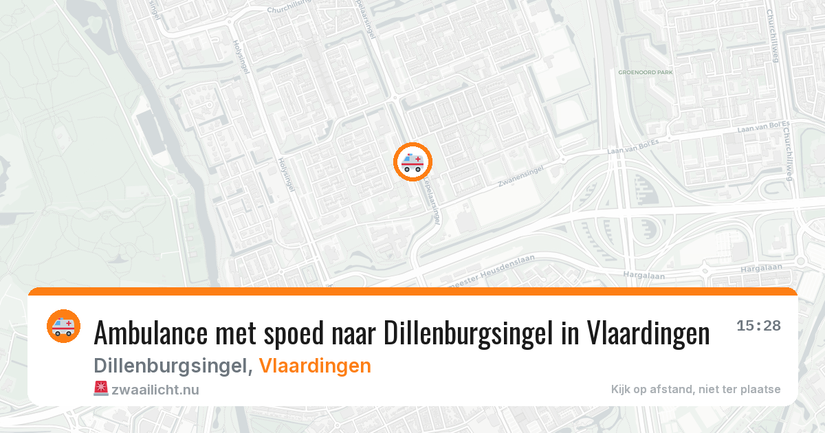 Ambulance met spoed naar Dillenburgsingel in Vlaardingen — 22 jul 2026