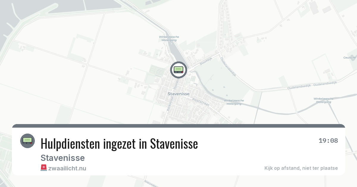 Hulpdiensten ingezet in Stavenisse — 17 jul 2026 | 🚨 Zwaailicht.nu