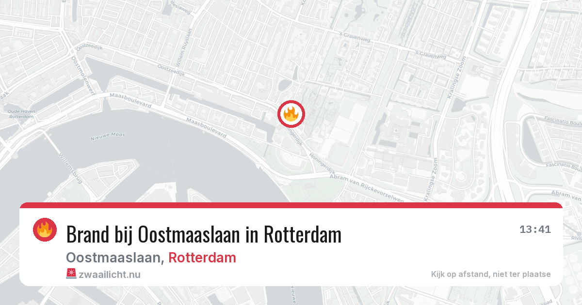 Brand bij Oostmaaslaan in Rotterdam — 23 jul 2026