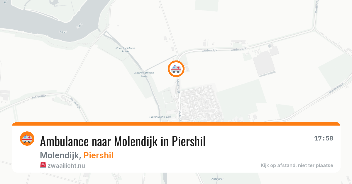 Ambulance naar Molendijk in Piershil — 16 jul 2026