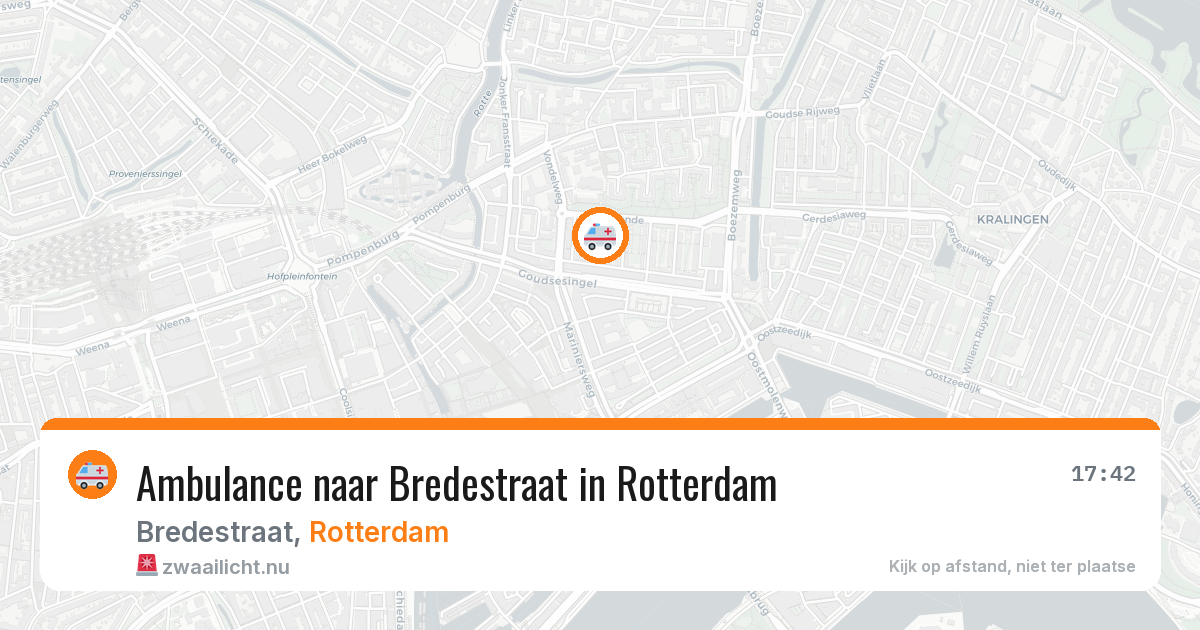 Ambulance naar Bredestraat in Rotterdam — 12 jul 2026