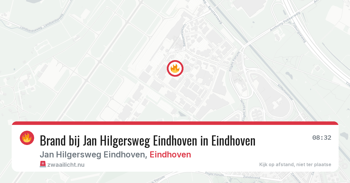 Brand bij Jan Hilgersweg Eindhoven in Eindhoven — 17 mrt 2026