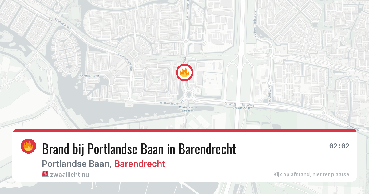 Brand bij Portlandse Baan in Barendrecht — 19 jul 2026