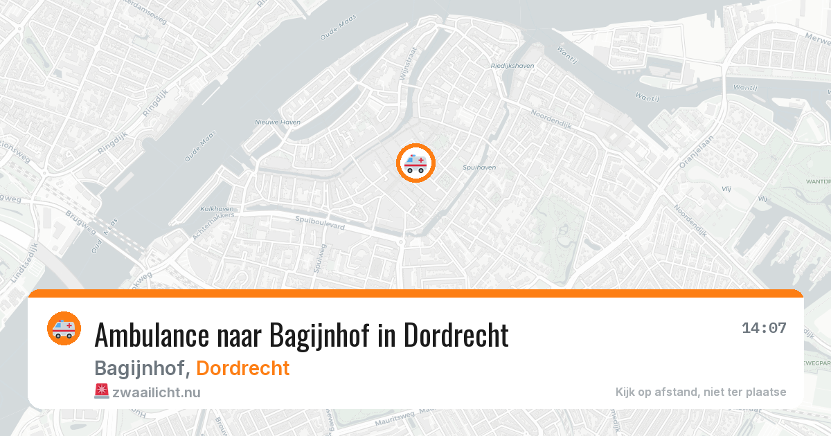Ambulance naar Bagijnhof in Dordrecht — 19 mrt 2026