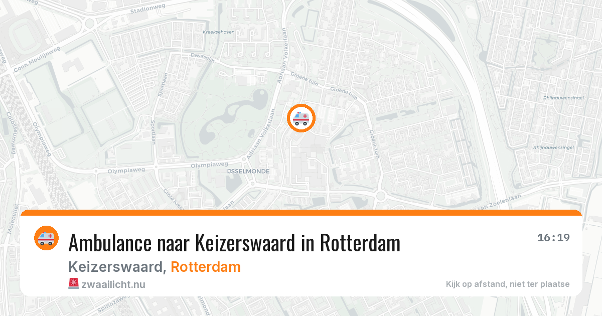 Ambulance naar Keizerswaard in Rotterdam — 22 jul 2026