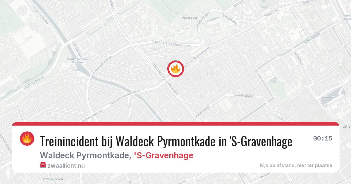 Treinincident bij Waldeck Pyrmontkade in 'S-Gravenhage — 2 apr 2026