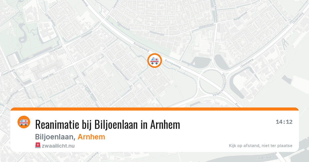 Reanimatie bij Biljoenlaan in Arnhem — 30 mei 2026