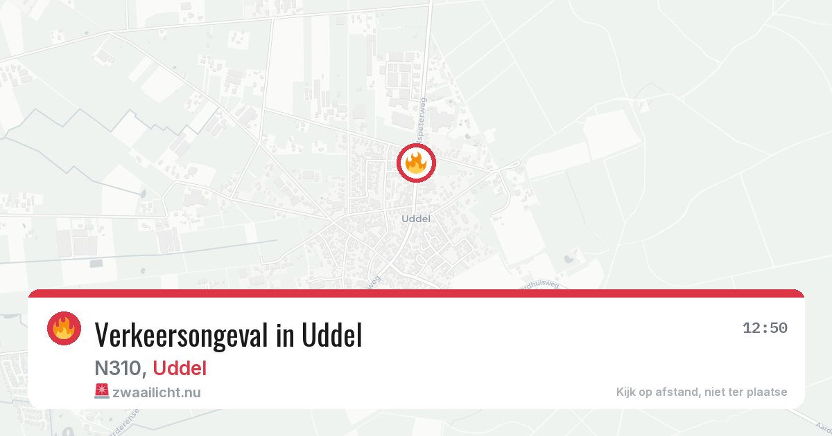 Verkeersongeval in Uddel — 1 jun 2026