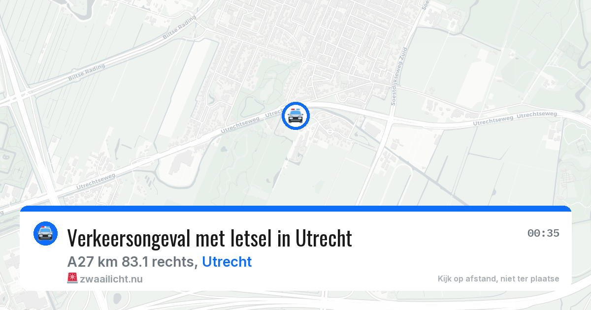 Verkeersongeval met letsel in Utrecht — 8 apr 2026