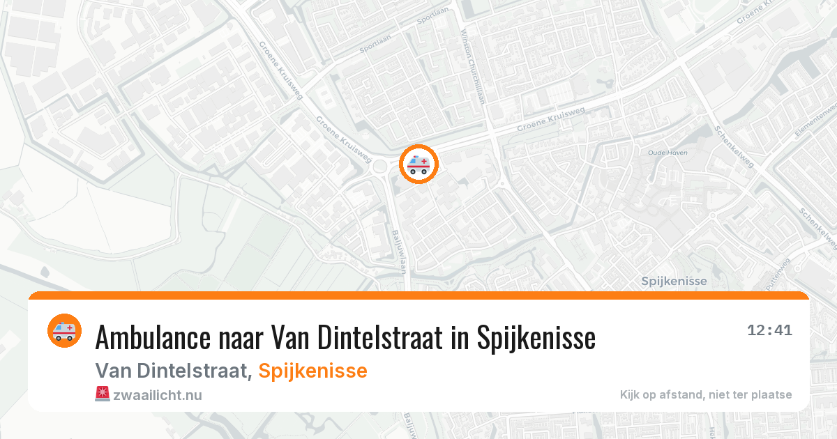 Ambulance naar Van Dintelstraat in Spijkenisse — 7 apr 2026
