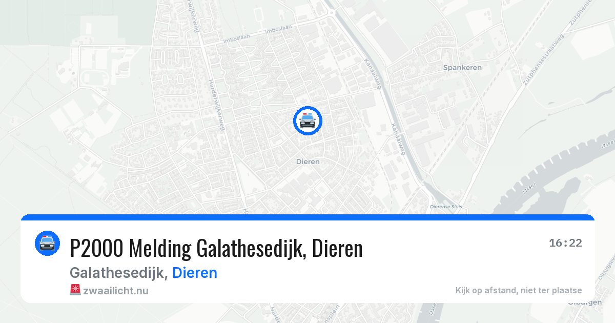 P2000 Melding Galathesedijk, Dieren — 10 jul 2026