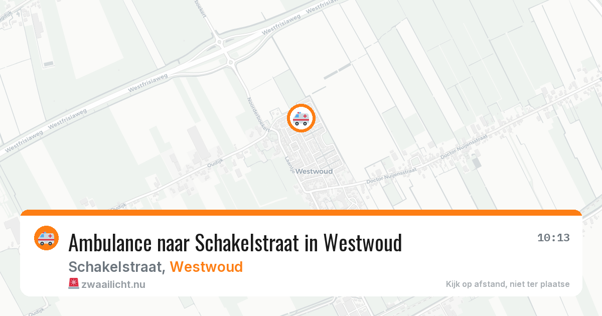 Ambulance naar Schakelstraat in Westwoud — 31 mrt 2026