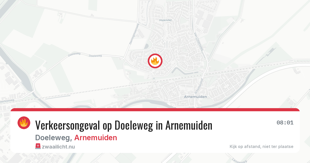 Verkeersongeval op Doeleweg in Arnemuiden — 25 mei 2026