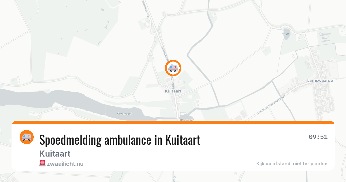 Spoedmelding ambulance in Kuitaart — 5 jun 2026
