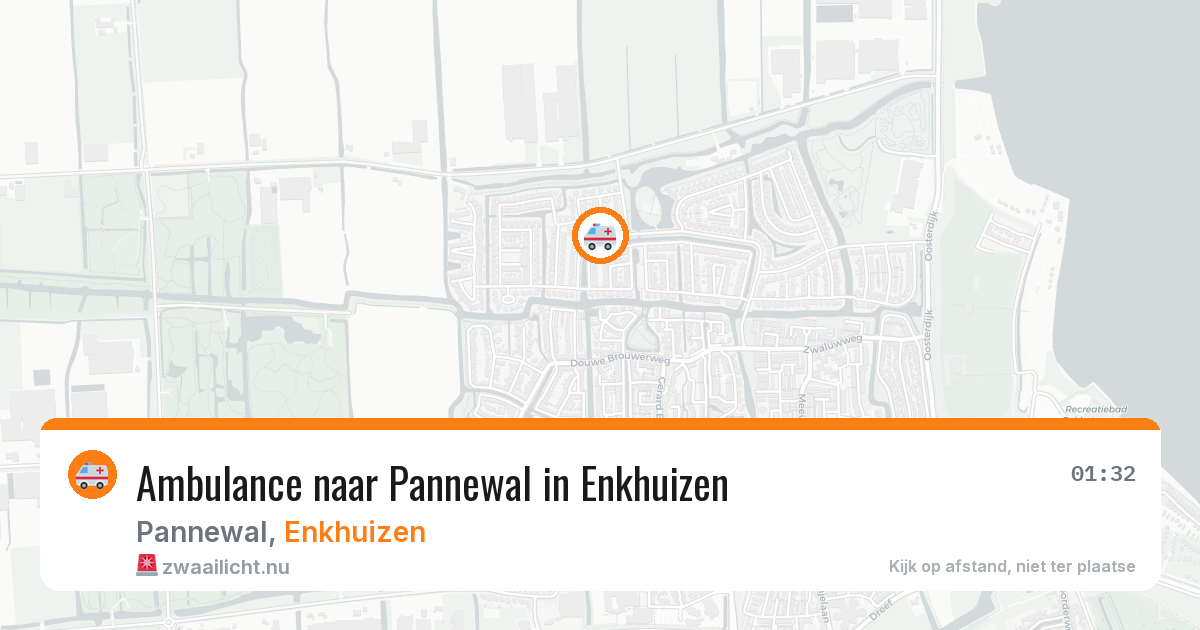 Ambulance naar Pannewal in Enkhuizen — 6 mei 2026
