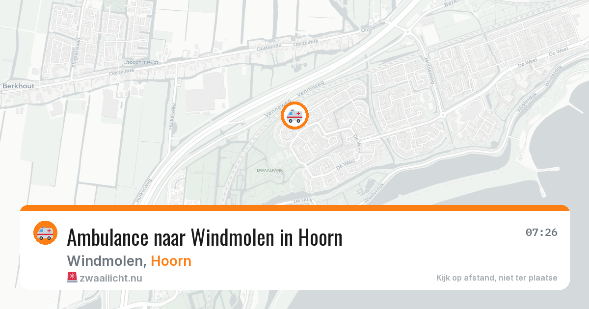 Ambulance naar Windmolen in Hoorn — 2 jun 2026