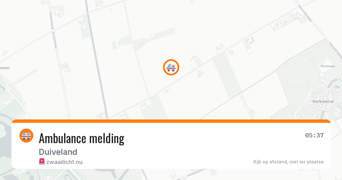 Ambulance melding — 10 feb 2026