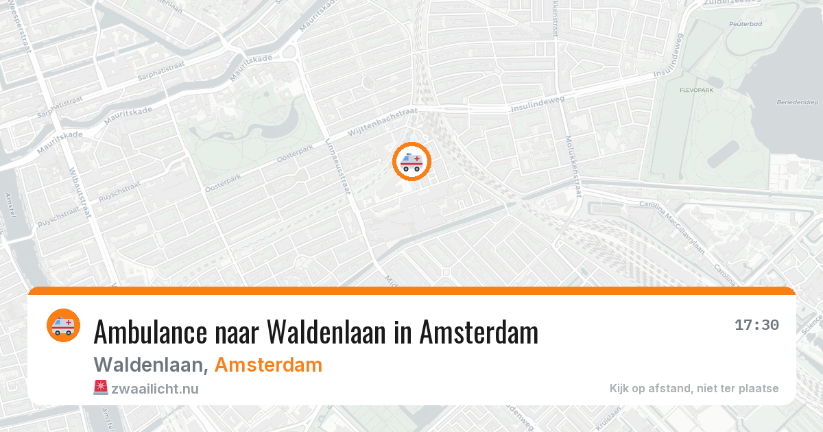Ambulance naar Waldenlaan in Amsterdam — 21 mei 2026