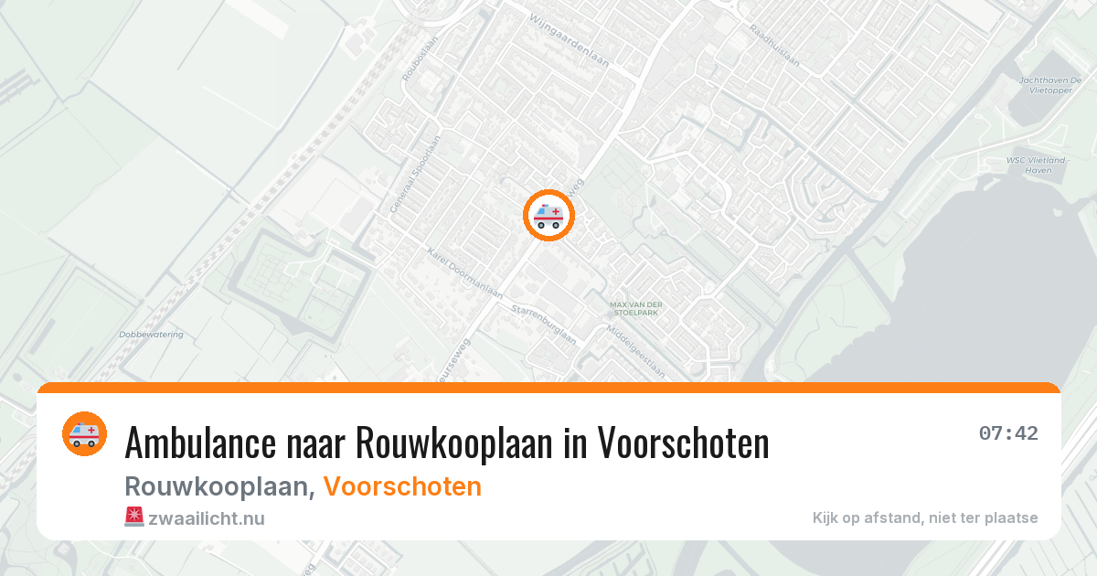 Ambulance naar Rouwkooplaan in Voorschoten — 26 mei 2026