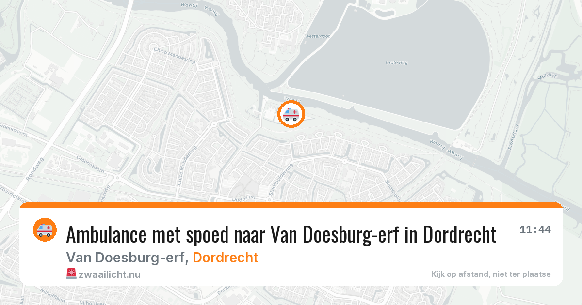 Ambulance met spoed naar Van Doesburg-erf in Dordrecht — 22 jan 2026