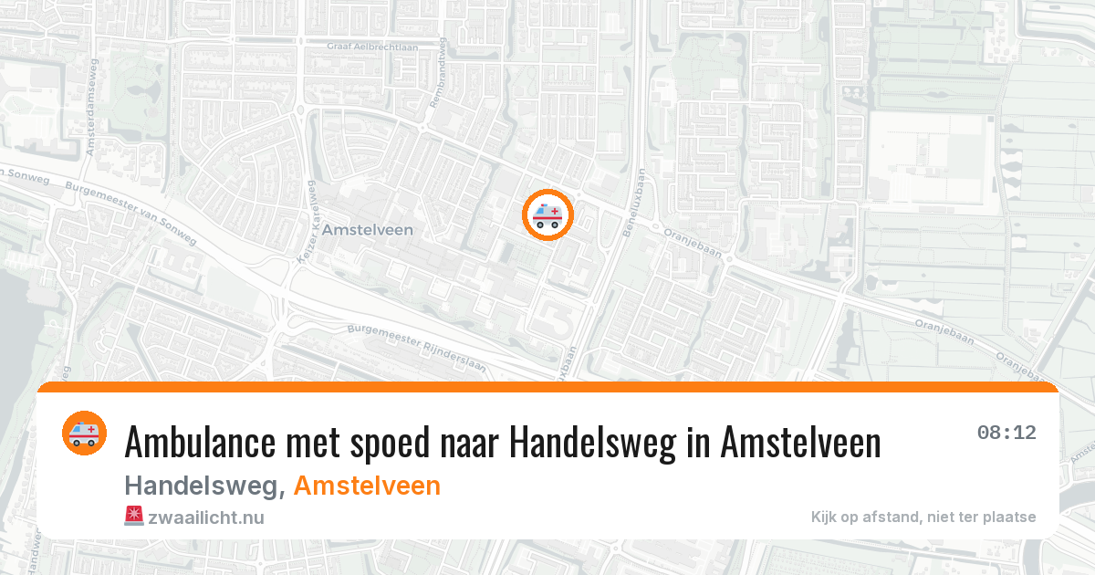 Ambulance met spoed naar Handelsweg in Amstelveen — 30 mei 2026