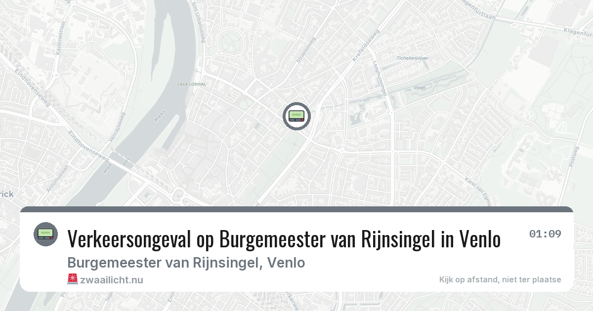Verkeersongeval op Burgemeester van Rijnsingel in Venlo — 27 jun 2026