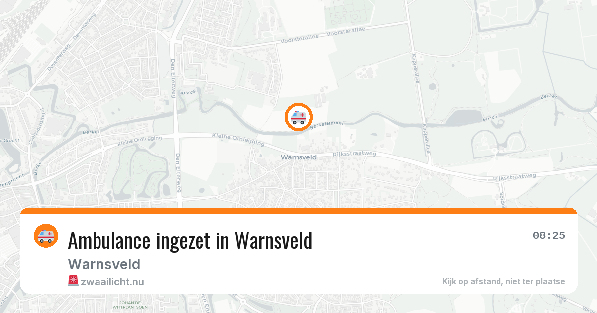 Ambulance ingezet in Warnsveld — 9 jul 2026