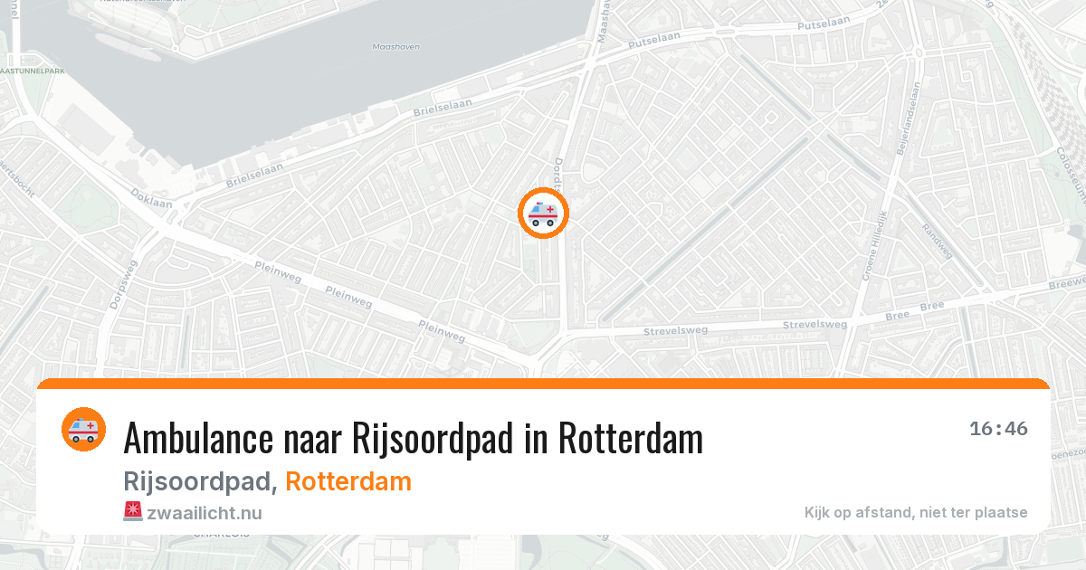 Ambulance naar Rijsoordpad in Rotterdam — 18 jul 2026