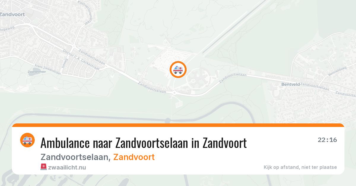 Ambulance naar Zandvoortselaan in Zandvoort — 17 jul 2026