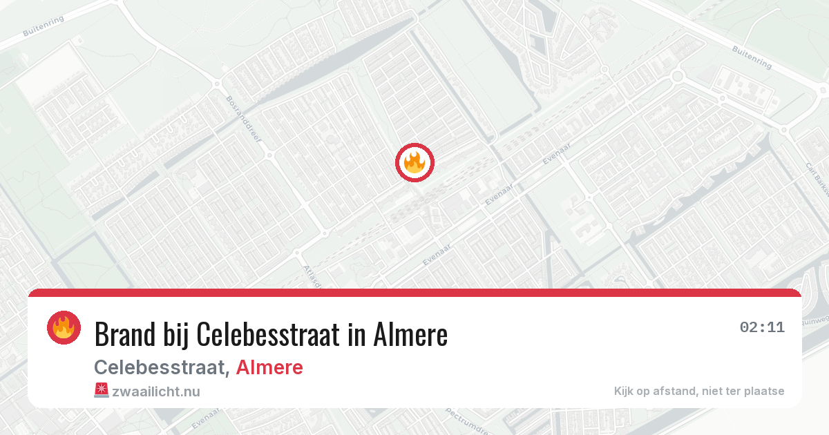 Brand bij Celebesstraat in Almere — 29 apr 2026