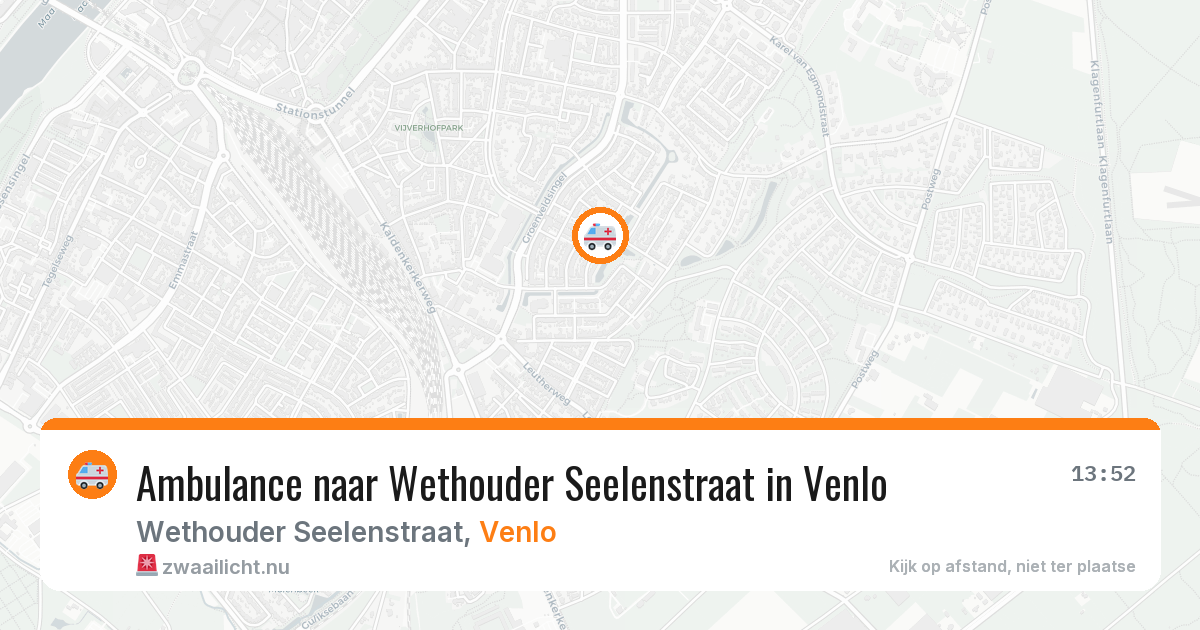 Ambulance naar Wethouder Seelenstraat in Venlo — 27 mei 2026