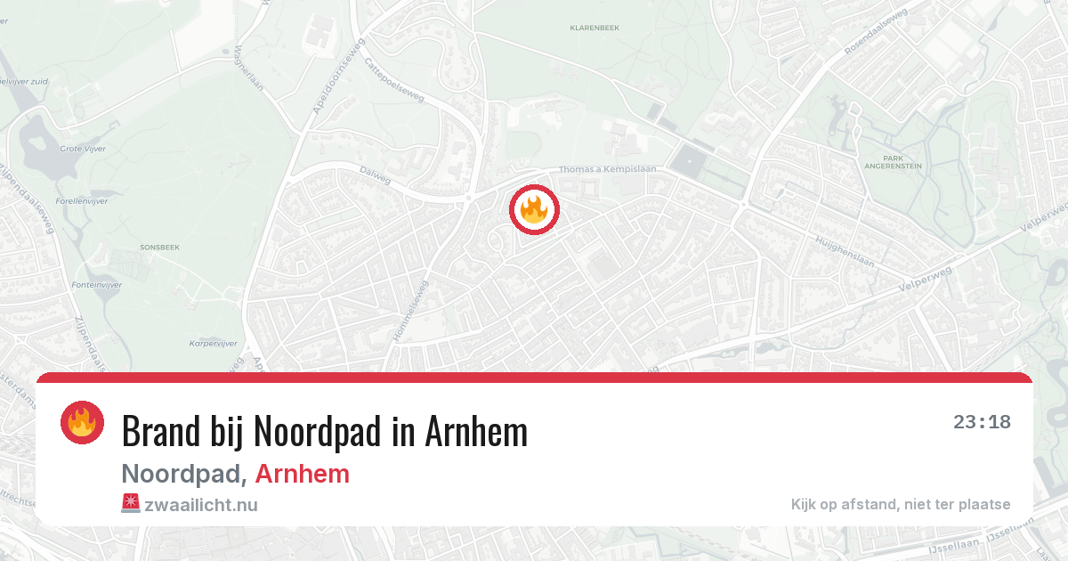 Brand bij Noordpad in Arnhem — 21 jan 2026