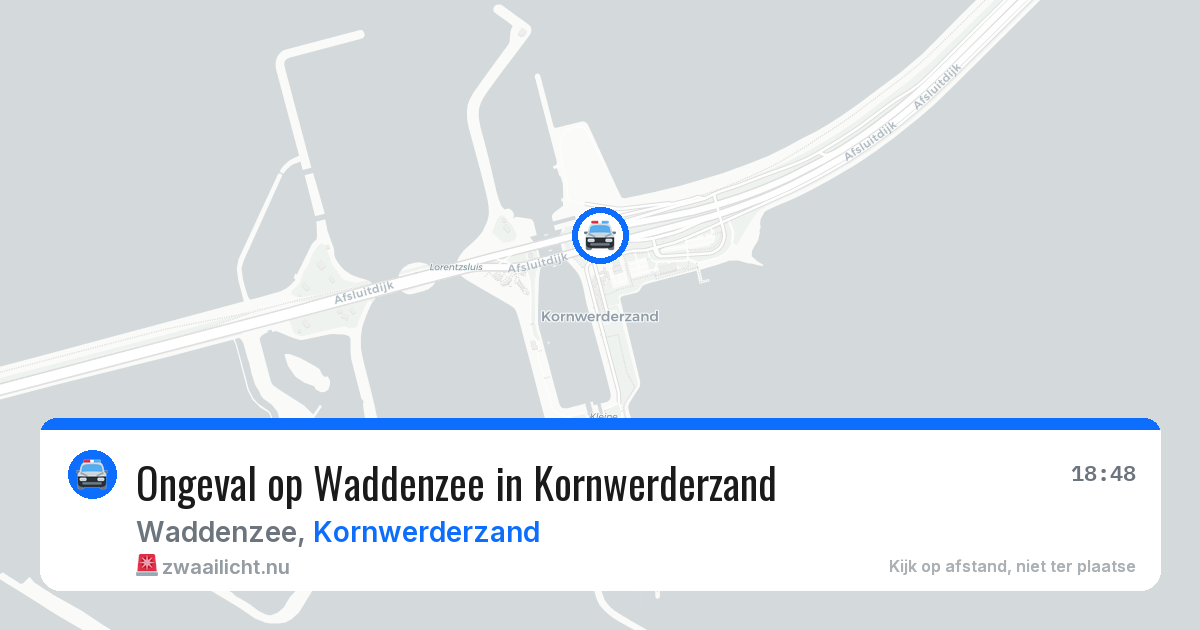 Ongeval op Waddenzee in Kornwerderzand — 14 jul 2026