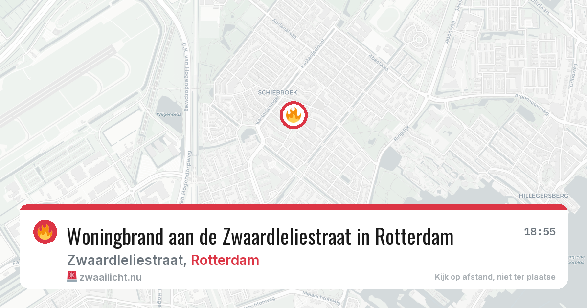 Woningbrand aan de Zwaardleliestraat in Rotterdam — 7 apr 2026