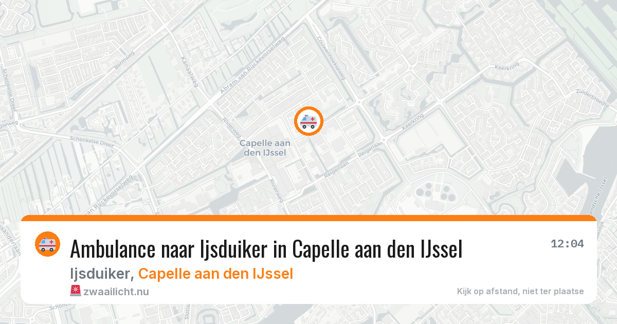 Ambulance naar Ijsduiker in Capelle aan den IJssel — 8 jun 2026