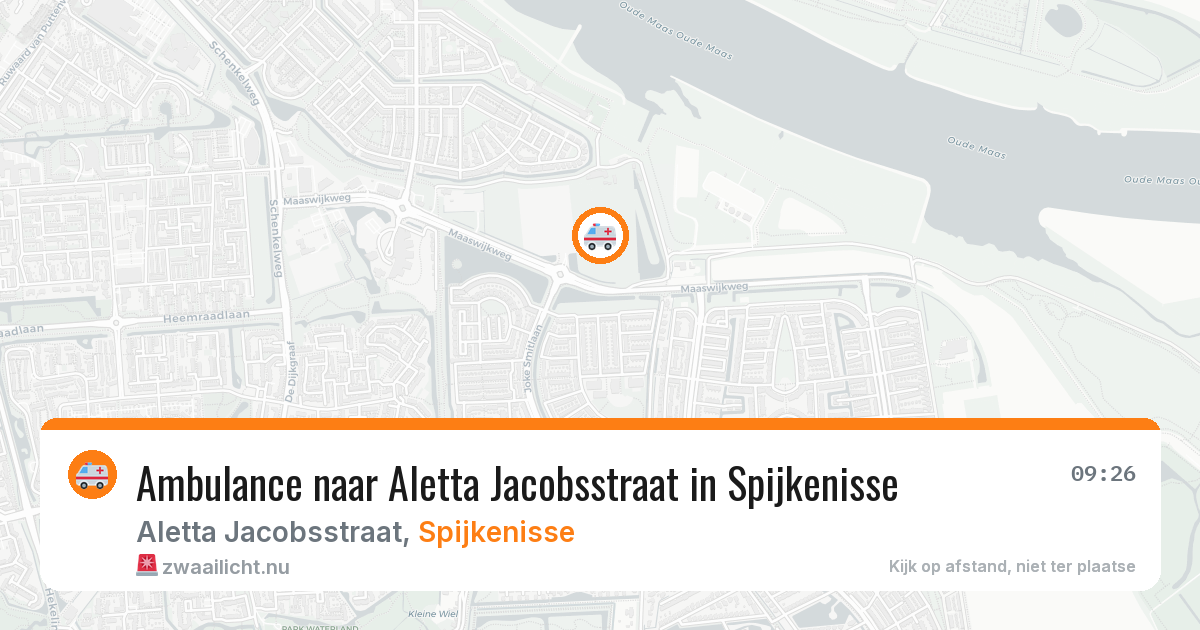 Ambulance naar Aletta Jacobsstraat in Spijkenisse — 1 jun 2026