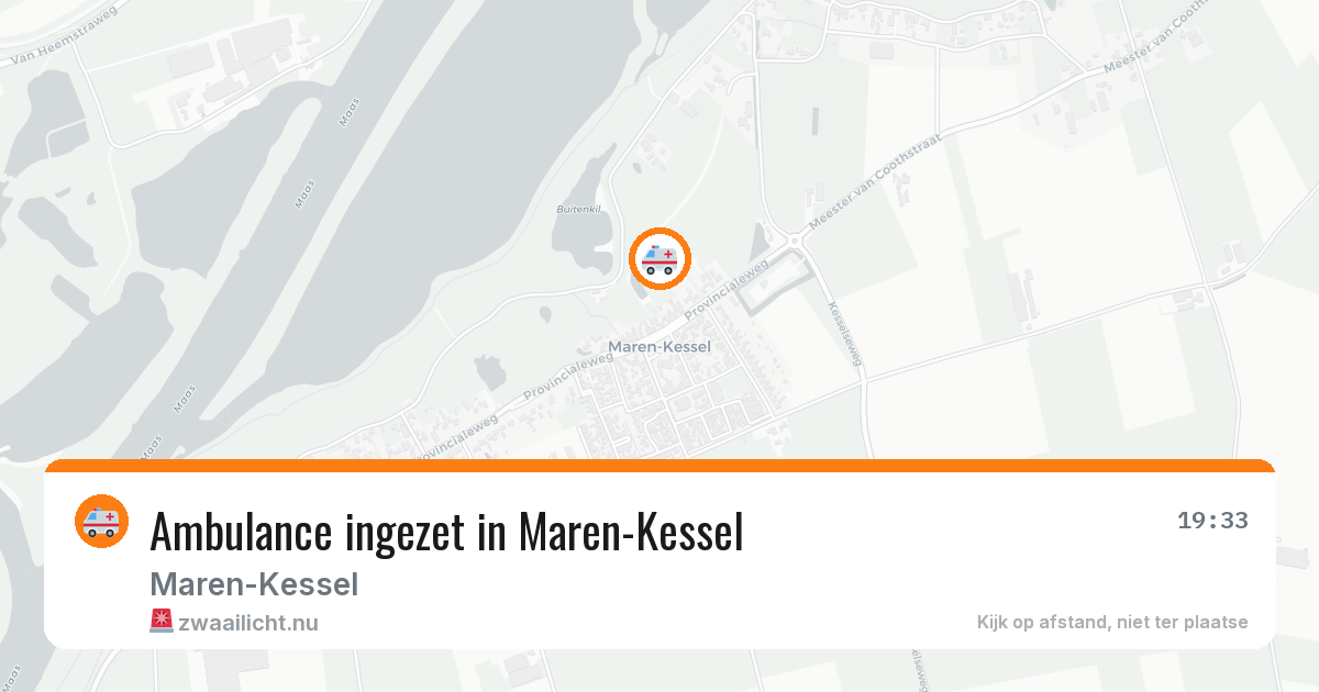 Ambulance ingezet in Maren-Kessel — 5 mei 2026