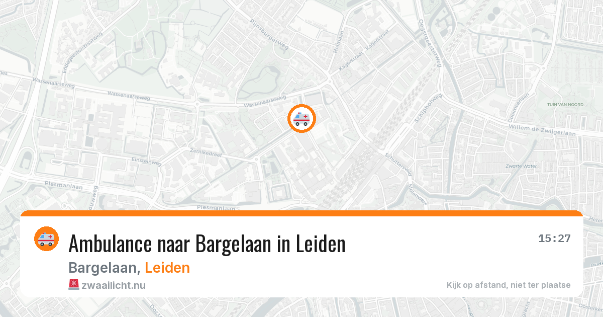 Ambulance naar Bargelaan in Leiden — 11 jul 2026