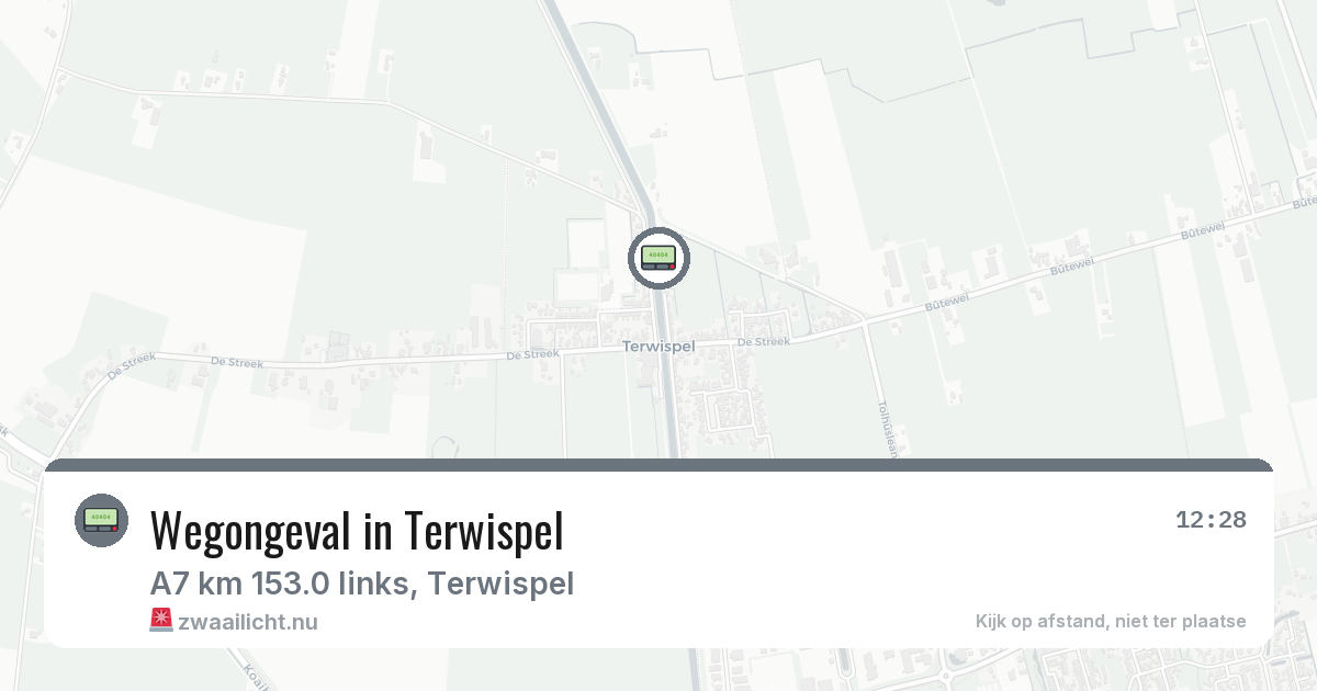Wegongeval in Terwispel — 17 feb 2026