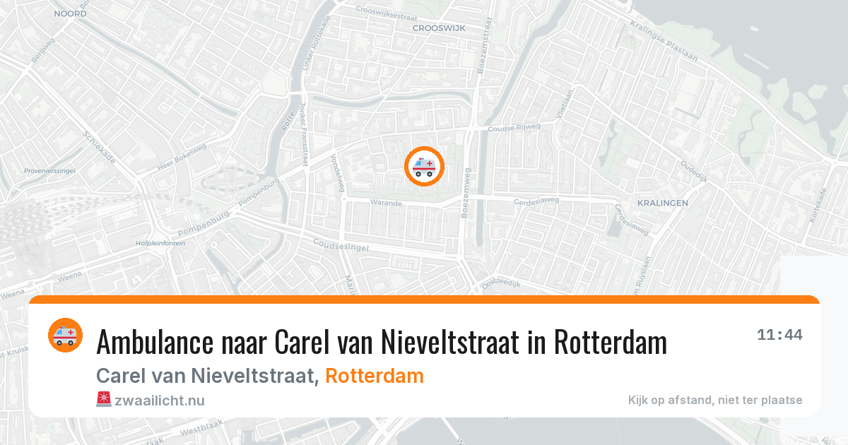 Ambulance naar Carel van Nieveltstraat in Rotterdam — 10 jul 2026