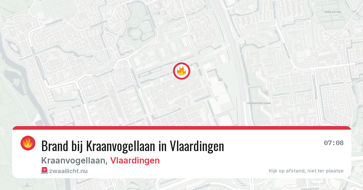 Brand bij Kraanvogellaan in Vlaardingen — 26 jul 2026