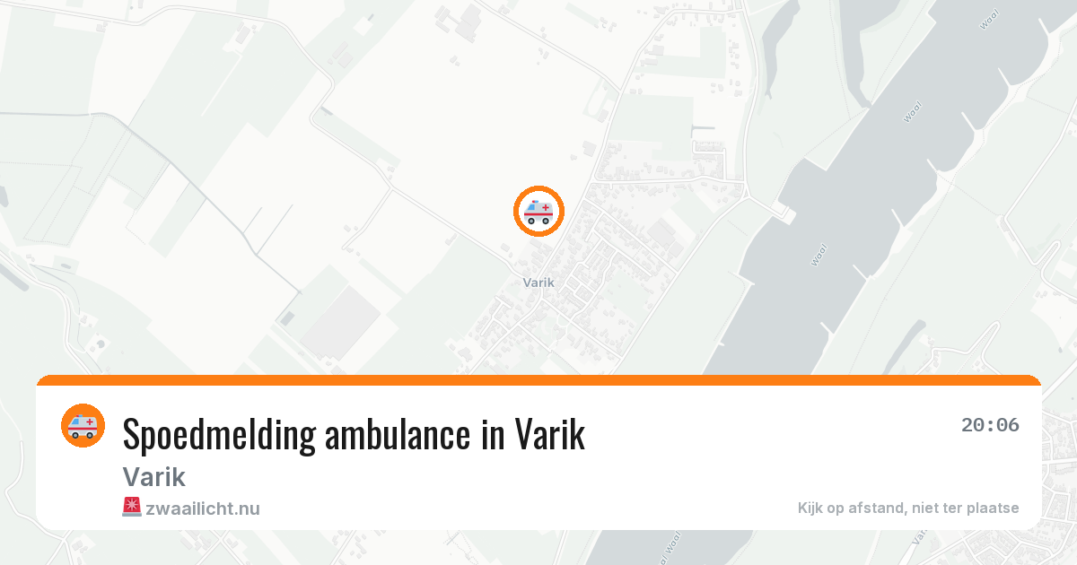Spoedmelding ambulance in Varik — 17 jun 2026