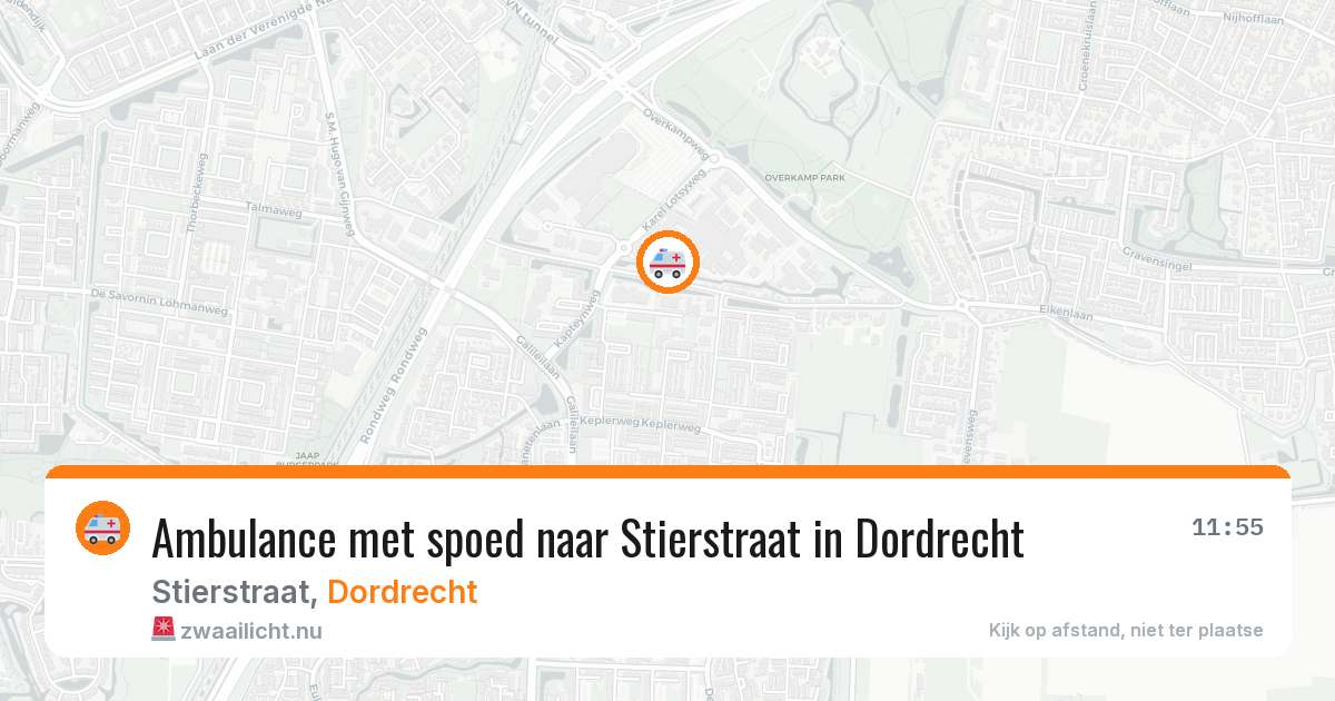 Ambulance met spoed naar Stierstraat in Dordrecht — 10 jul 2026