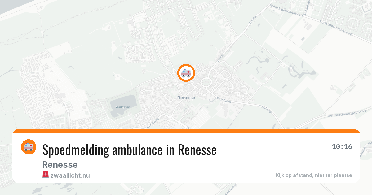 Spoedmelding ambulance in Renesse — 13 jul 2026