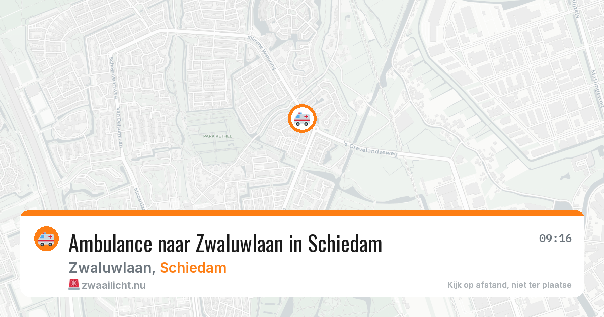 Ambulance naar Zwaluwlaan in Schiedam — 14 jul 2026